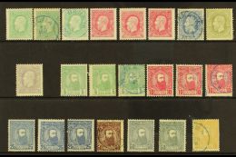 CONGO 1886-87 Definitives Mint & Used Selection To 5f & 10f On A Stock Card. Includes 1886 5c Mint &... - Autres & Non Classés