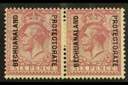 1925 6d Purple On Ordinary Paper, Ovptd, SG 97, Very Fine Mint Pair. For More Images, Please Visit... - Other & Unclassified