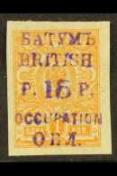 1919 15r On 1k Orange, Ovptd In Violet, SG 20b, Very Fine And Fresh Mint. For More Images, Please Visit... - Batum (1919-1920)