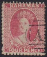 1862 4d Dull Rose Chalon, No Watermark Perf 13 SG 18, Good Colour And Neat "AO5" Cancel. One Short Perf At Left.... - Andere & Zonder Classificatie