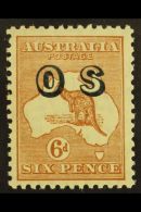 OFFICIAL 1932-3 6d Chestnut, 'Roo, "O S" Ovpt, Wmk Mult Crown Over "A," SG O127, Never Hinged Mint. For More... - Other & Unclassified