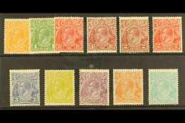 1926-30 Perf 13½ X 12½ King George V Heads Complete Set, SG 94/104, Fine Mint. (11 Stamps) For More... - Andere & Zonder Classificatie