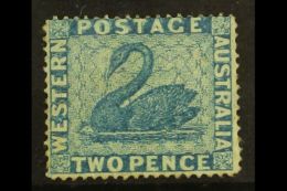 WESTERN AUSTRALIA 1860-64 2d Blue Perf 14, SG 39, Mint With Toned Gum. Fresh Appearance, For More Images, Please... - Other & Unclassified