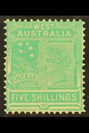 WESTERN AUSTRALIA 1905-07 5s Emerald- Green (wmk Upright), G 148, Mint, Fresh. For More Images, Please Visit... - Other & Unclassified