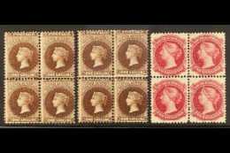 SOUTH AUSTRALIA 1901-02 1s Dark Brown, 1s Dark Reddish Brown & 2s Crimson, SG 147, 148 & 150, Each A Very... - Andere & Zonder Classificatie