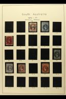 SOUTH AUSTRALIA OFFICIALS 1874-1902 USED COLLECTION In Mounts On Printed Pages. Includes "OS" Opt'd Ranges To... - Autres & Non Classés