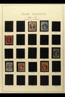 SOUTH AUSTRALIA OFFICIALS 1874-1902 USED COLLECTION In Mounts On Printed Pages. Includes "OS" Opt'd Ranges To... - Andere & Zonder Classificatie