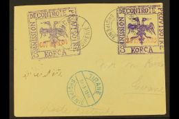 KORCE (KORITZA) LOCAL MILITARY POST. 1914 (19 March) Cover Addressed To Tirane, Bearing 10pa Violet & Red... - Albanië