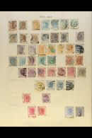 BRITISH ASIA OLD MINT AND USED COLLECTION 1860's To 1940's Collection On Old Album Pages, A Bit Untidily Arranged,... - Andere & Zonder Classificatie