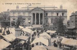 87-LIMOGES- LE TRIBUNAL ET LE MARCHE- PLACE D'AISNE - Limoges