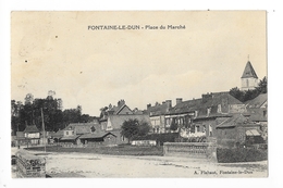 FONTAINE Le DUN  (cpa 76)  Place Du Marché -  - L 1 - Fontaine Le Dun