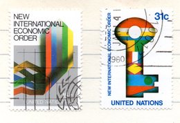 1 - NAZIONI UNITE ONU 1980 , Unificato Serie N. 308/309  Usata - Oblitérés