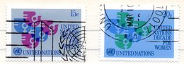 2 - NAZIONI UNITE ONU 1980 , Unificato Serie N. 310/311  Usata - Oblitérés