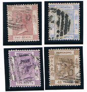 Hongkong Victoria 1880 Mi 31-34 O, D4225 - Used Stamps