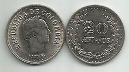 Colombia 20 Centavos 1972. KM#246 High Grade - Colombie