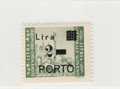 ISTRA ISTRIA SLOVENSKO PRIMORJE SLOVENIAN SHORE LITORALE SLOVENO PORTO 1946 No. 9 - Occ. Yougoslave: Littoral Slovène