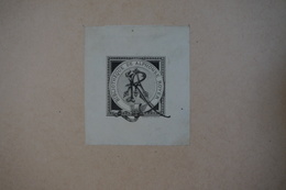 Ex-libris Typographique Français XIXème - Alphonse ROYER - Ex-libris