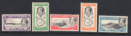 Ascension 1934 Mint Mounted, Sc# 23-26,28, SG 21-24,26 - Ascension