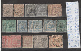 LOT DE TIMBRES DE France Tunisie  NR VOIR SUR PAPIER AVEC LES TIMBRES COTE 107.85e - Segnatasse