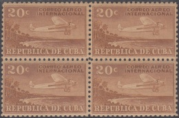 1930-57 CUBA REPUBLICA. 1930. Ed.258 20c. CORREO AEREO INTENACIONAL. AVION AIRPLANE GOMA ORIGINAL MANCHAS. - Neufs
