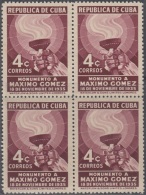 1936-291 CUBA REPUBLICA. 1936. Ed.296 4c CENTENARIO DE MAXIMO GOMEZ. ANTORCHA. MNH. - Neufs