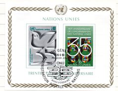 69 - NAZIONI UNITE ONU Ginevra 1980 , Unificato BF N. 2  Usato - Usati