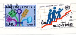 72 - NAZIONI UNITE ONU Ginevra 1980 , Unificato N. 94/95  Usato - Gebraucht