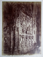 LARGE ALBUMINE PHOTO FROM JEAN LAURENT (1816 - 1886) ** CATEDRAL DE BURGOS - PARTE TRASERA DEL ALTAR MAYOR ** 34 X 25CM - Alte (vor 1900)