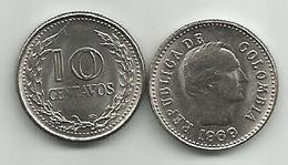 Colombia 10 Centavos 1969. UNC/AUNC KM#236 - Colombie