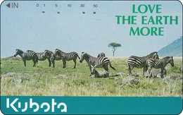 Japan  Phonecard Zebras - Jungle
