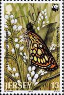 JERSEY Papillons + WWF. (Yvert 470) Neuf Sans Charniere. MNH. PERFORATE - Schmetterlinge