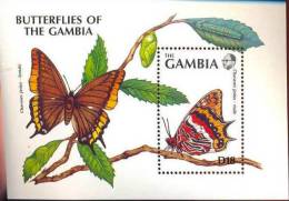 GAMBIE: Papillons (yvert BF 115)  **. Neuf Sans Charniere MNH - Vlinders