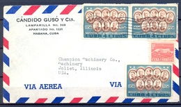 CUBA 1958 , LA HABANA - ILLINOIS , SOBRE CIRCULADO - Cartas & Documentos