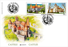 RUMANIA/ ROMANIA/ ROUMANIE/ RUMÄNIEN -EUROPA-CEPT 2017.-TEMA:"CASTILLOS -CASTLES -SCHLÖSSER".- FDC De La SERIE - 2017