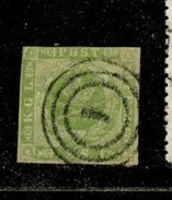Denmark 1857 8s Royal Emblem Issue #5 - Used Stamps