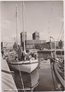 CARTE PHOTO,NORVEGE,NORGE,OSLO EN 1950,PORT, HOTEL DE VILLE - Norvège