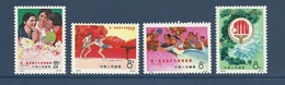 Chine China Cina 1972 Yvert 1860/1863 ** Tennis De Table Ping Pong Table Tennis Ref N 45-48 - Superbes - Unused Stamps