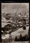 Oberwiesenthal - S/w Drahtseilbahn 2   Mit Ortsansicht - Oberwiesenthal