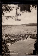 Oberwiesenthal - S/w Drahtseilbahn 3   Mit Ortsansicht - Oberwiesenthal