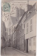 Delcampe - PERONNE - La Rue Et L'Eglise Saint-Jean - Peronne