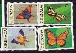 GRENADA Papillons (yvert 2059/62) SERIE COMPLETE * * Neuf Sans Charniere MNH - Butterflies