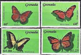 GRENADA Papillons (Yvert: 1833/36) SERIE COMPLETE * * Neuf Sans Charniere MNH - Schmetterlinge