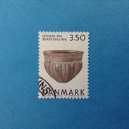 DANIMARCA DANMARK 1992 FRANCOBOLLO USATO STAMP USED Museo Nazionale Archeologia 3.50 - Used Stamps