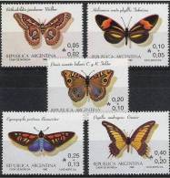 ARGENTINE: PAPILLONS (yvert N° 1501/15) Neuf Sans Charniere. (MNH) - Mariposas