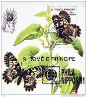 S. TOMAS ET PRINCIPE Papillons. YVERT N° BF 111 Philanippon. Neuf Sans Charniere **. MNH - Butterflies