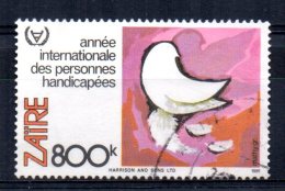 Zaire - 1981 - 80k International Year Of Disabled People - Used - Used Stamps