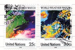 172 - NAZIONI UNITE ONU 1989 , Unificato N. 543/544 Usato. - Used Stamps