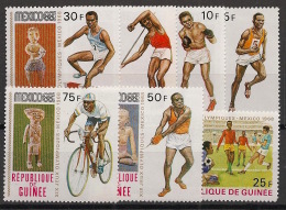 Guinée - 1969 - N°Yv. 373 à 379 - JO Mexico 68 - Neuf Luxe ** / MNH / Postfrisch - Guinea (1958-...)