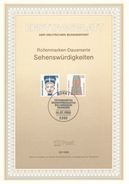 BRD / First Day Sheet (1988/20) 5300 Bonn 1: Tourist Attractions (Nofretete Berlin, Schleswiger Dom) - Egyptology
