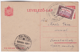 Hungary 8 NOV 1920 N9 The Opening Of Airmail Szombathely 2 Rakosi Airshow L'ouverture De La Poste Aérienne - Lettres & Documents